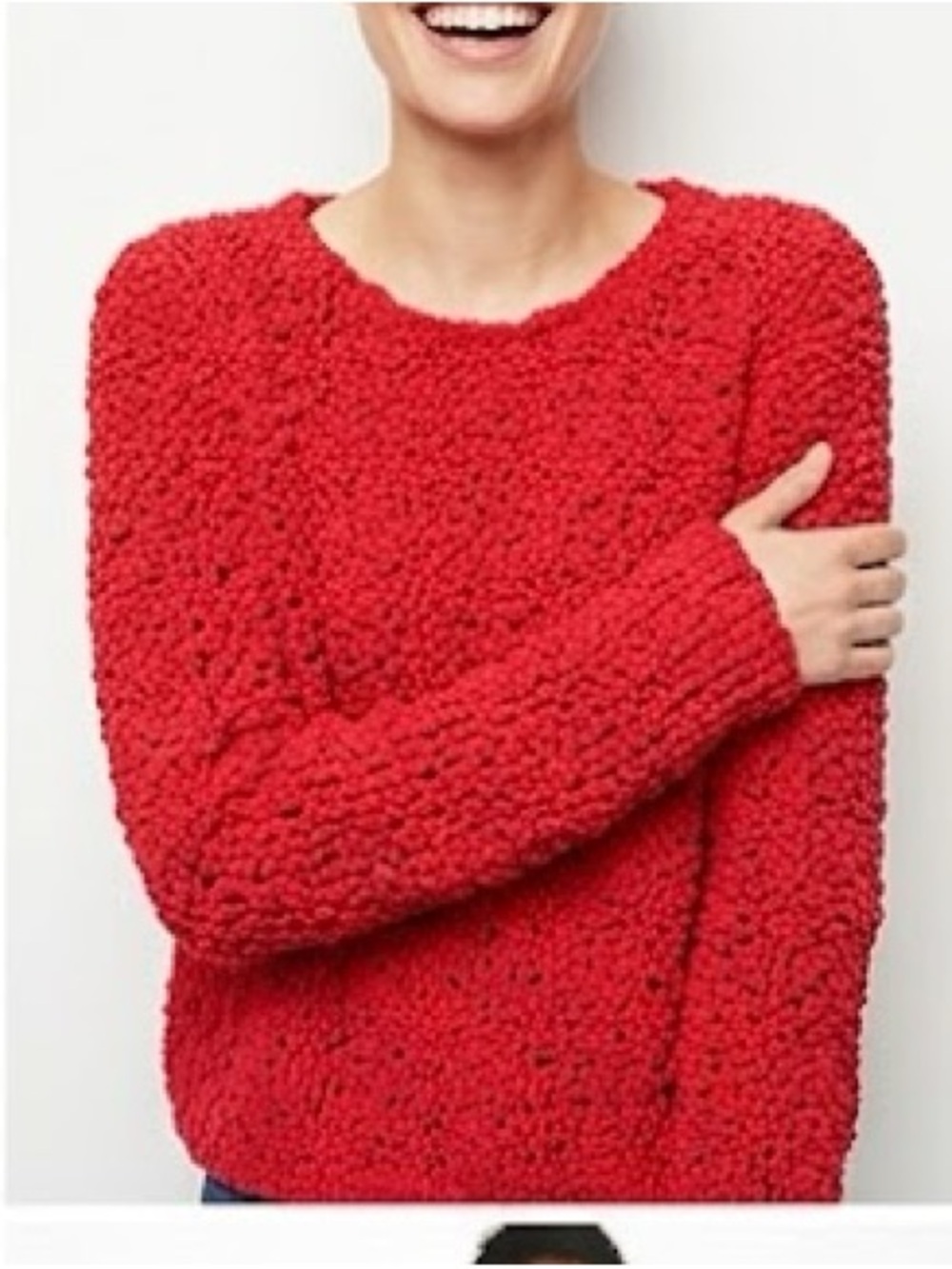 H&M divided popcorn sweater